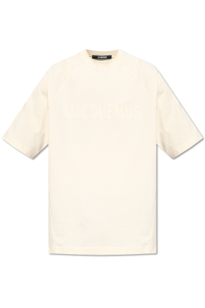 Beige T-shirt with logo Emporio Armani - Vitkac AS